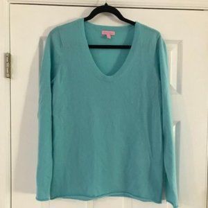 Lily Pulitzer Aqua Sweater NWOT